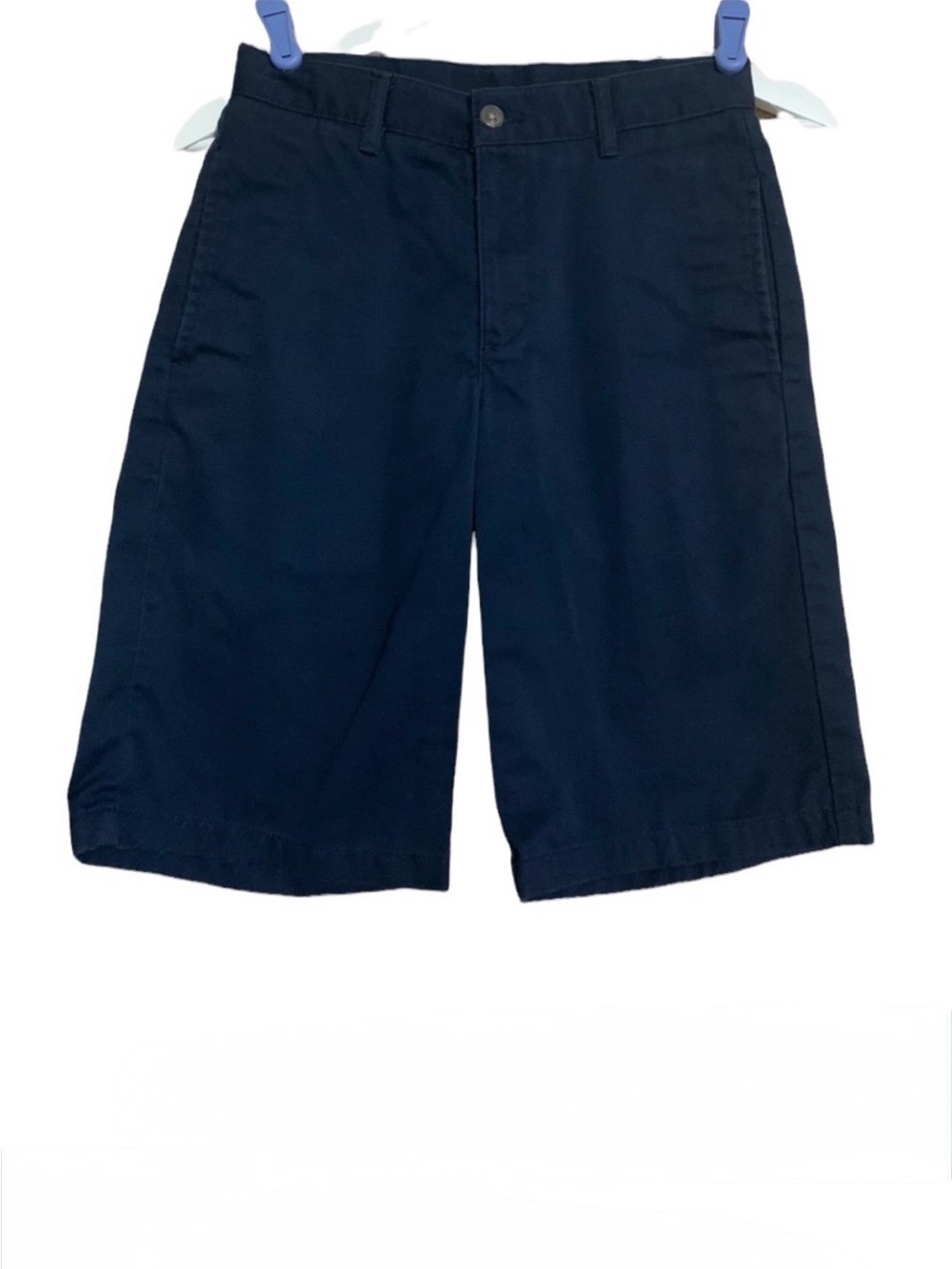 Chaps 14 khaki navy blue uniform shorts walking back to school easy to wear